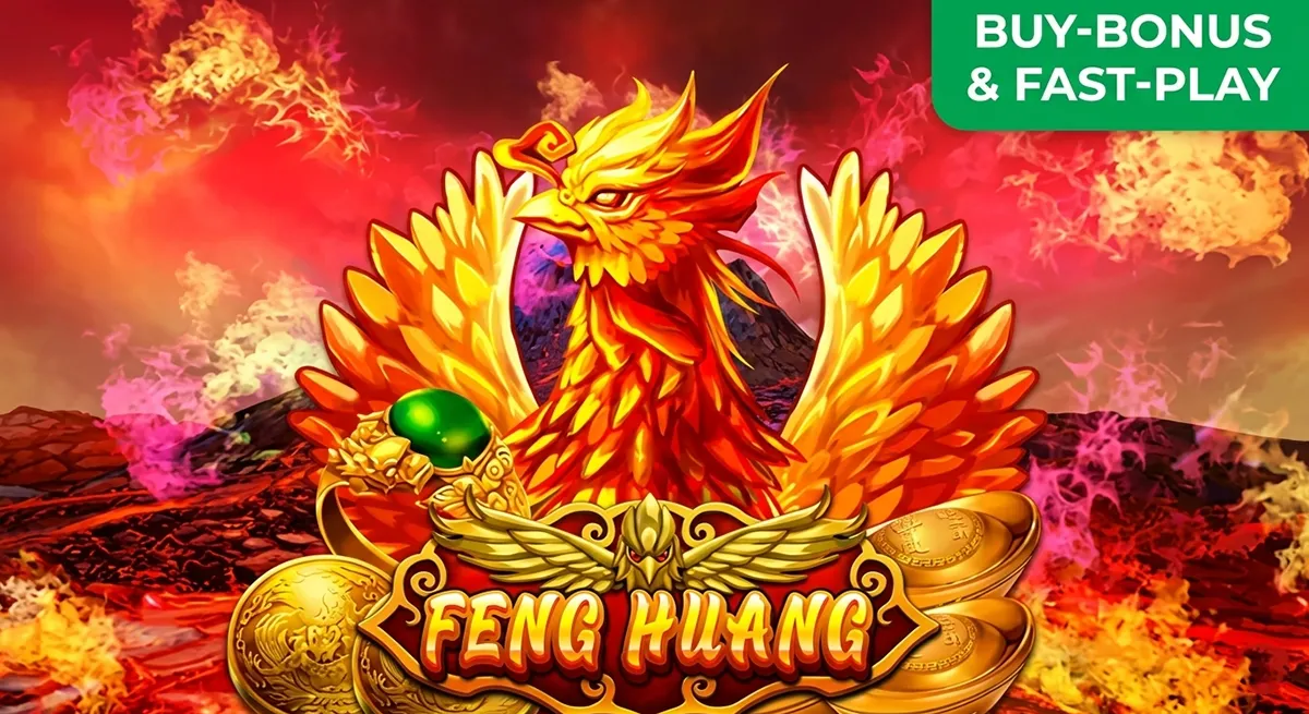 หน้ารีวิว Feng Huang แสดงฟีเจอร์โบนัสและรายละเอียดการเล่นทั้งหมด