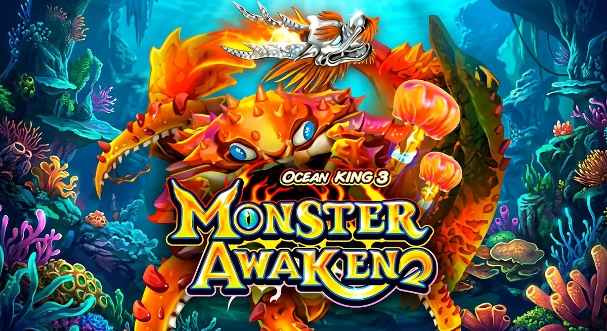 หน้ารีวิว Fish Hunter Monster Awaken แสดงฟีเจอร์โบนัสและรายละเอียดเกม