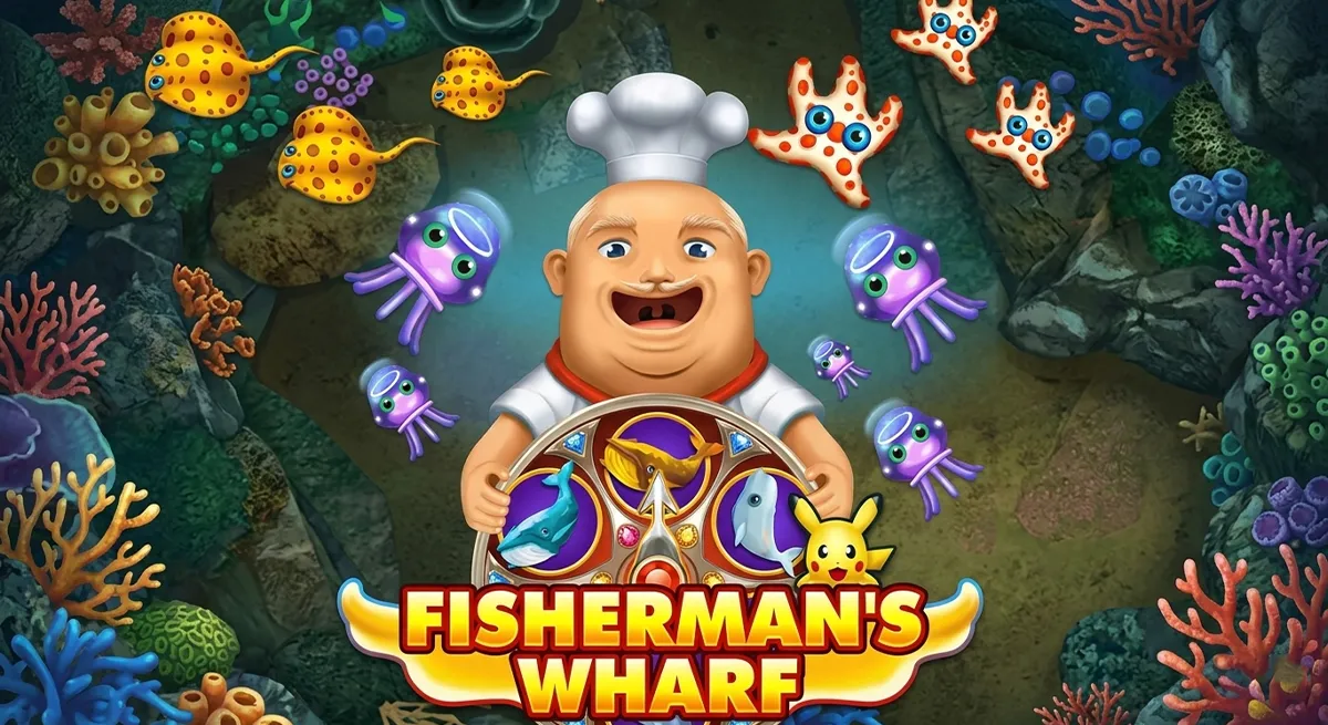 หน้ารีวิว Fishermans Wharf แสดงฟีเจอร์โบนัสและรายละเอียดเกมทั้งหมด