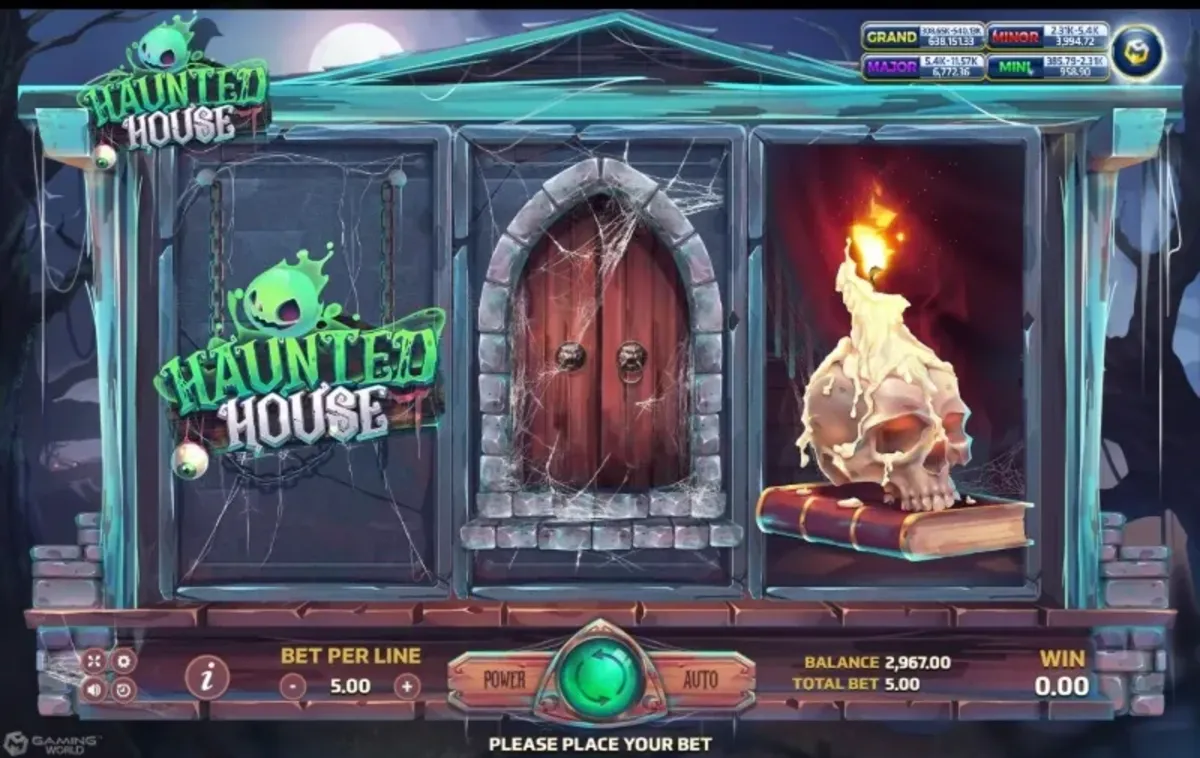 หน้าเกม Forest Treasure แสดงป่าเขียวและสมบัติซ่อนอยู่