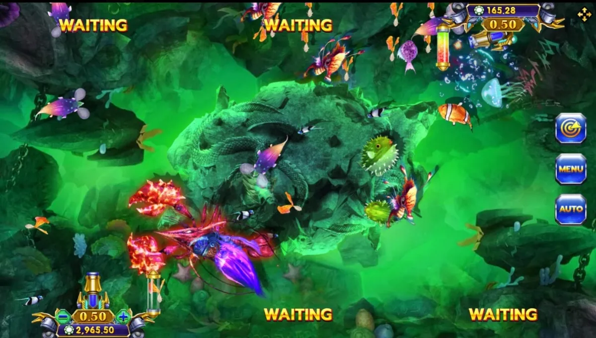 ภาพรวมเกม Fish Haiba ค่าย SLOTXO ธีมยิงปลาใต้ทะเลพร้อมเอฟเฟกต์สีสัน