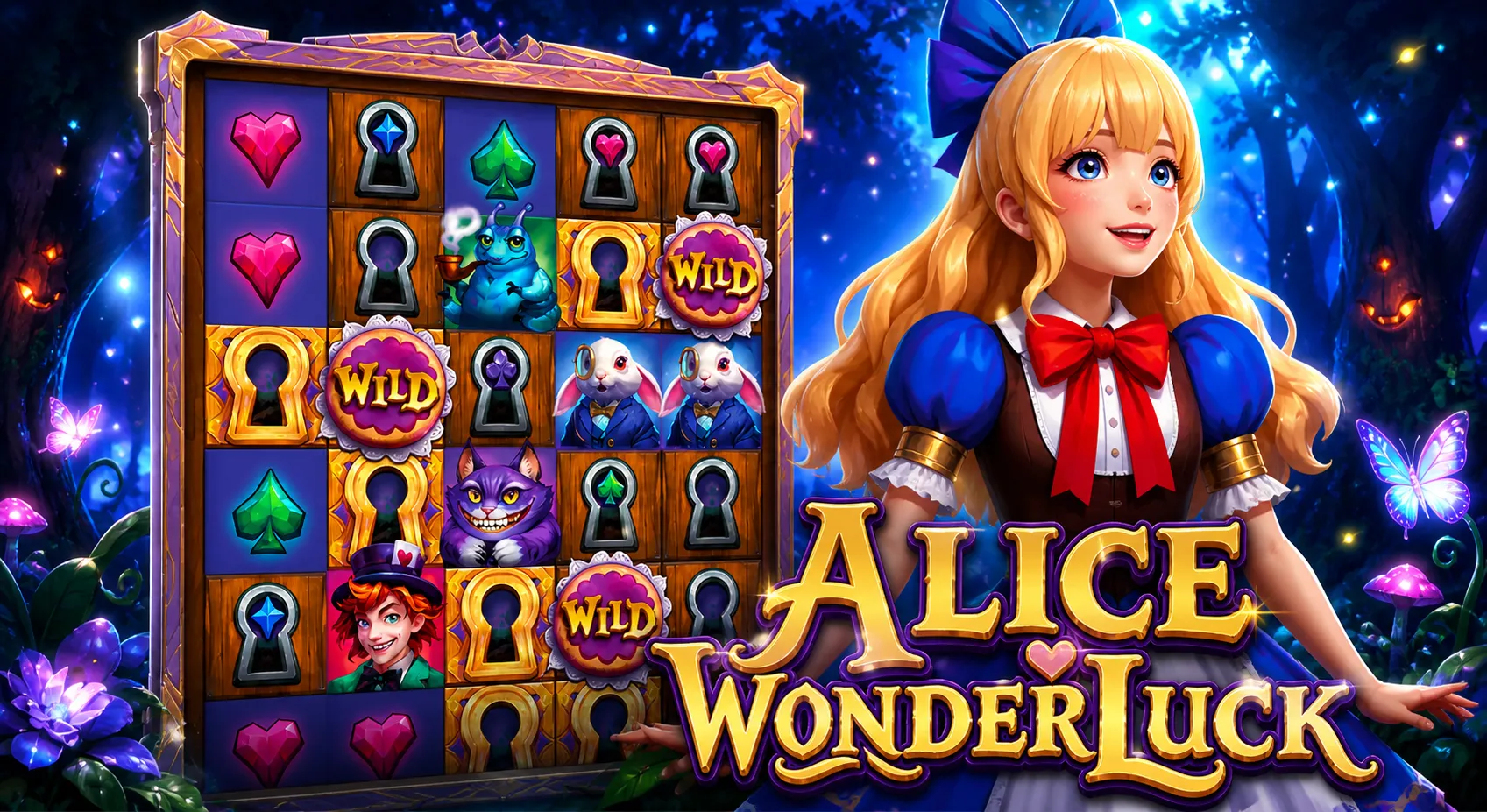 รีวิวสล็อต SLOTXO เกม Alice In Wonderland ทดลองเล่นฟรี ธีมโลกมหัศจรรย์แฟนตาซี โบนัสแตกง่าย พร้อมสูตรและเทคนิค