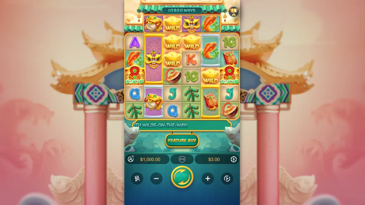 Caishen Wins เกมสล็อตจีนสีแดงทองกับฟีเจอร์ Free Spin และโบนัสทองคำ