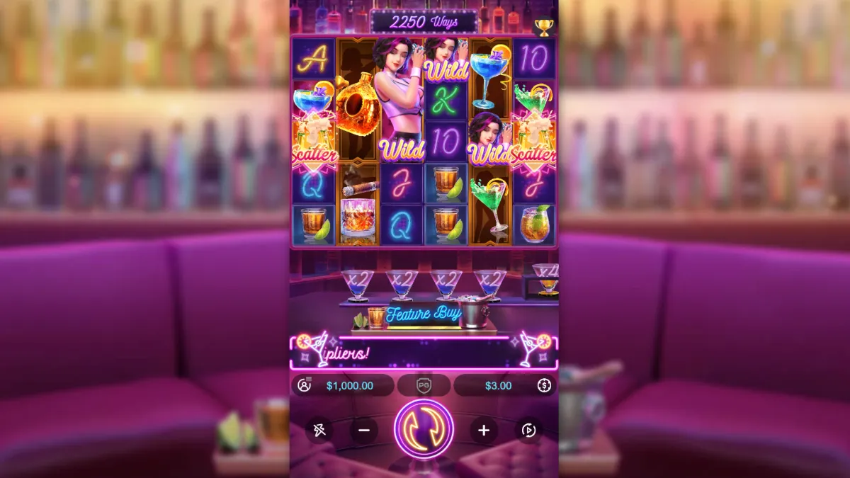 ภาพรวมเกม Cocktail Nights PGSLOT สล็อตค็อกเทลยอดนิยมจาก PG SLOT