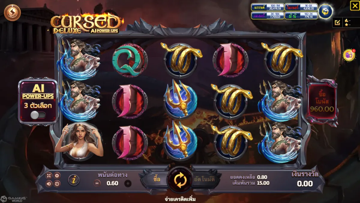 รีวิวสล็อต Cursed Deluxe AI SLOTXO ฟีเจอร์โบนัส ฟรีสปิน ตัวคูณรางวัล และระบบ AI แตกบ่อย