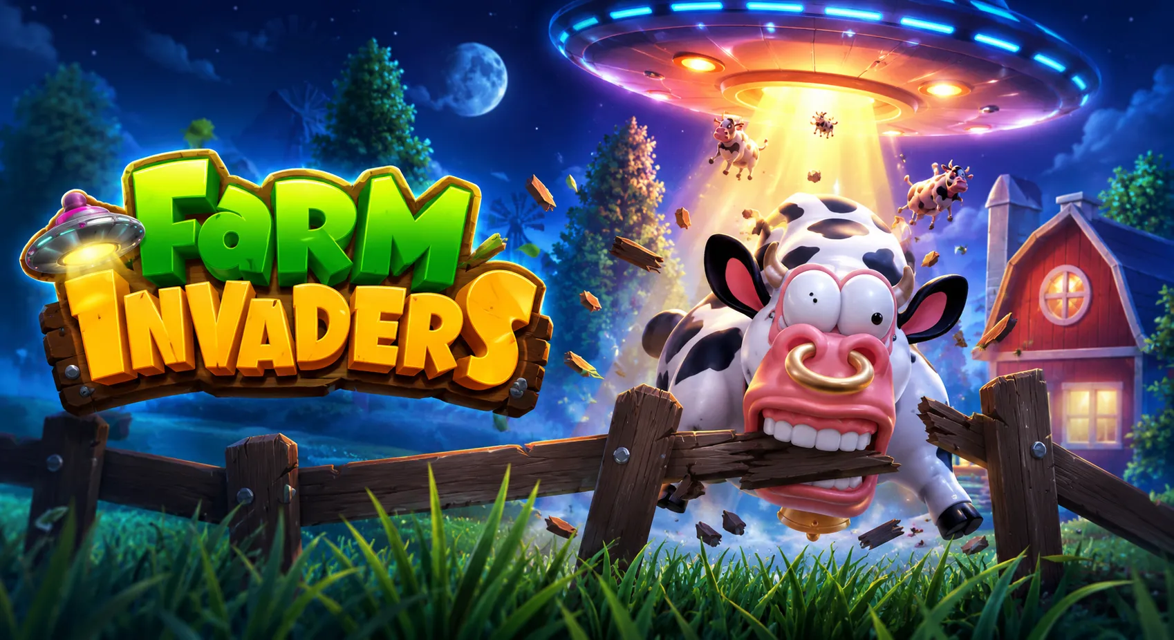 Farm Invaders PGSLOT สล็อตฟาร์มเอเลี่ยนแตกง่ายโบนัสใหญ่