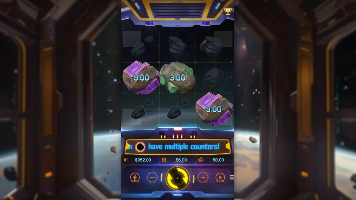 ฟีเจอร์โบนัส Galaxy Miner PG SLOT พร้อมรางวัลจากการสำรวจอวกาศ