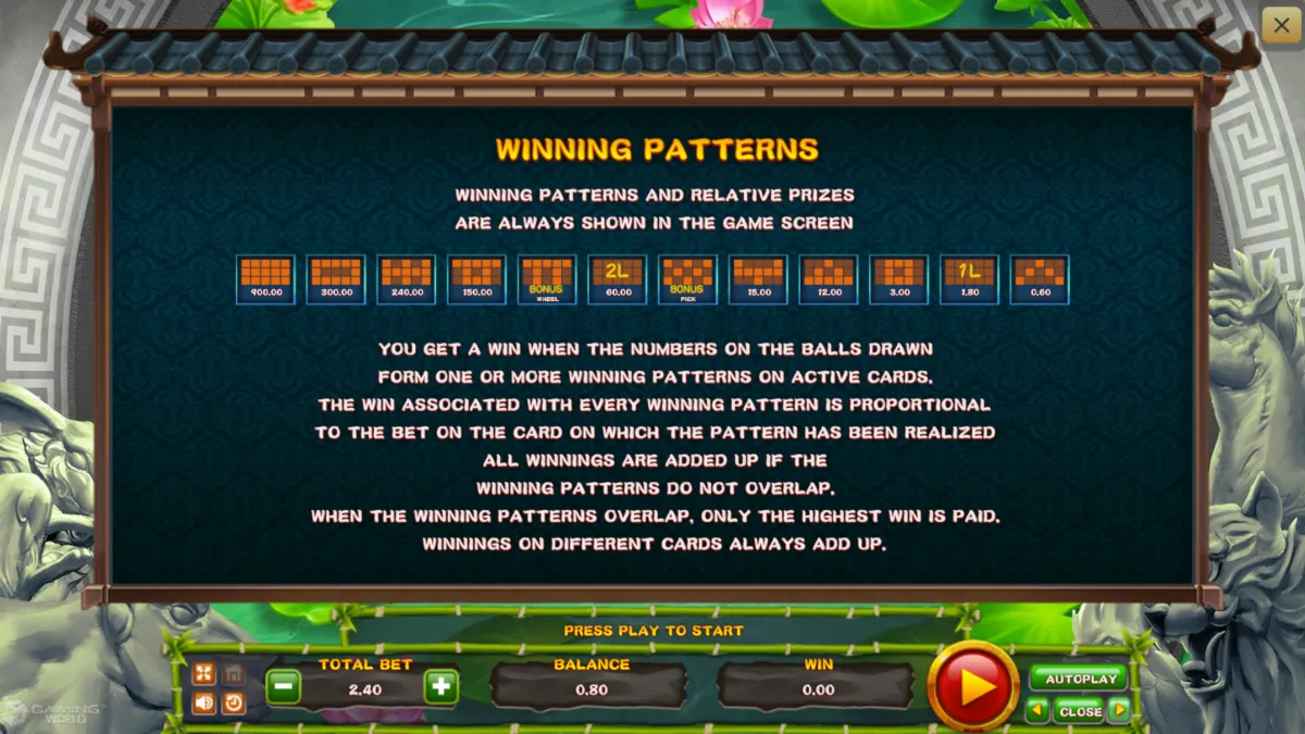 เกมสล็อต SLOTXO Koi Bingo ภาพภายในเกม กราฟิกการเล่นจริง ธีมปลาคราฟและระบบบิงโก