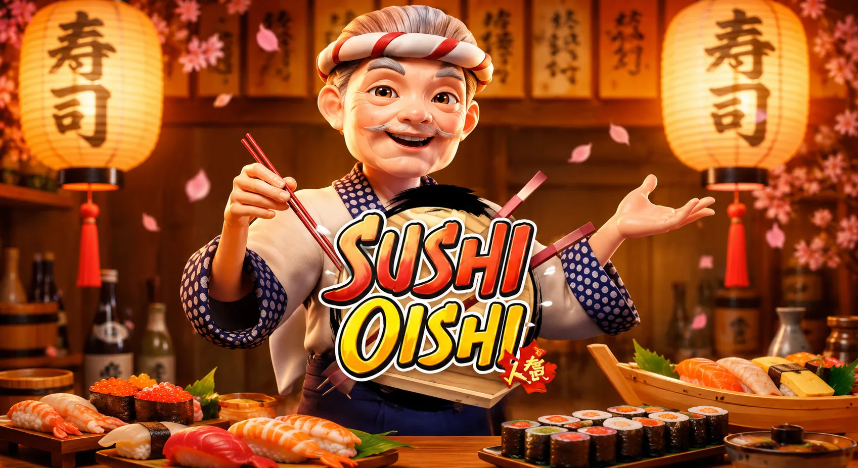 Sushi Oishi PGSLOT สล็อตซูชิญี่ปุ่นฟีเจอร์ฟรีสปิน
