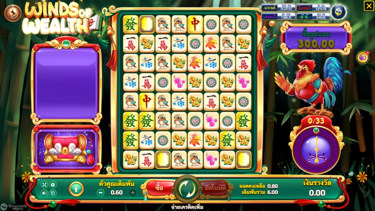 รีวิวสล็อต Winds Of Wealth SLOTXO ฟีเจอร์โบนัส ฟรีสปิน ตัวคูณรางวัล และระบบแตกบ่อย