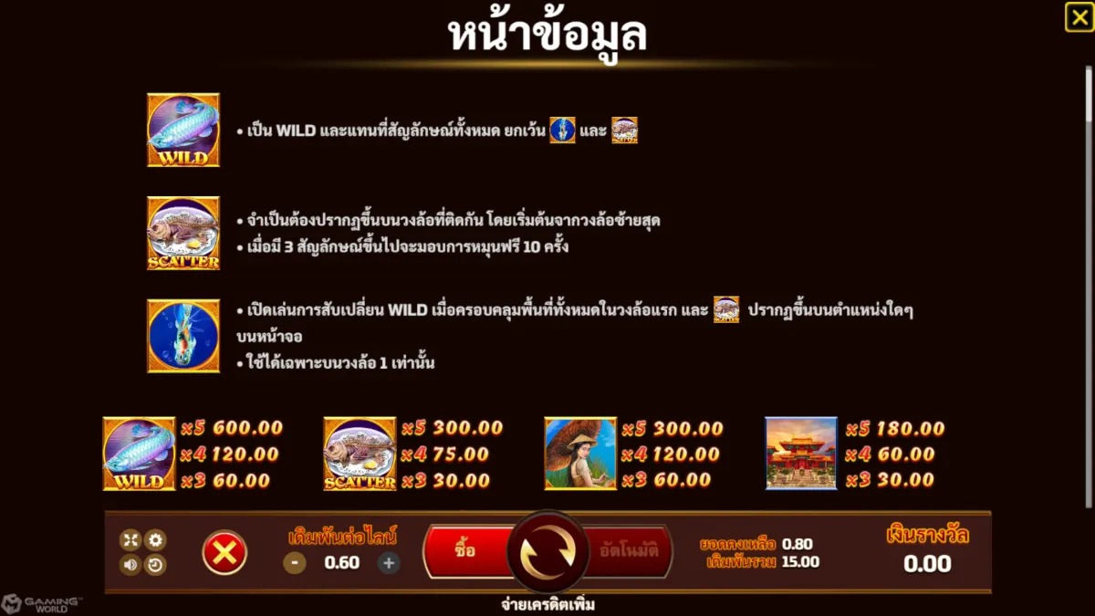 เกมสล็อต SLOTXO Yeh Hsien Deluxe ภาพภายในเกม กราฟิกการเล่นจริง ธีมเทพนิยายจีนและสัญลักษณ์ภายในเกม