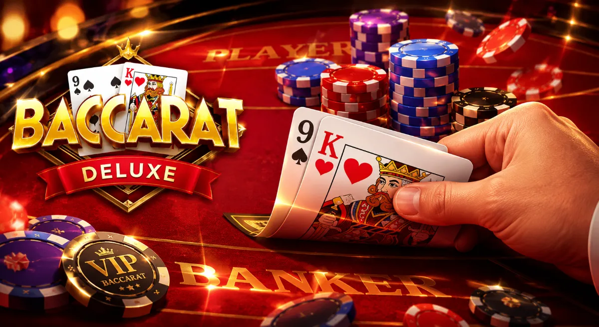 Baccarat Deluxe PG SLOT ภาพหน้าปกคาสิโนหรูสไตล์วีไอพี