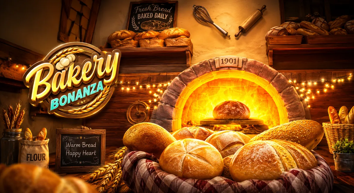 Bakery Bonanza PG SLOT สล็อตเบเกอรี่ขนมหวานแตกง่ายจาก PG Soft