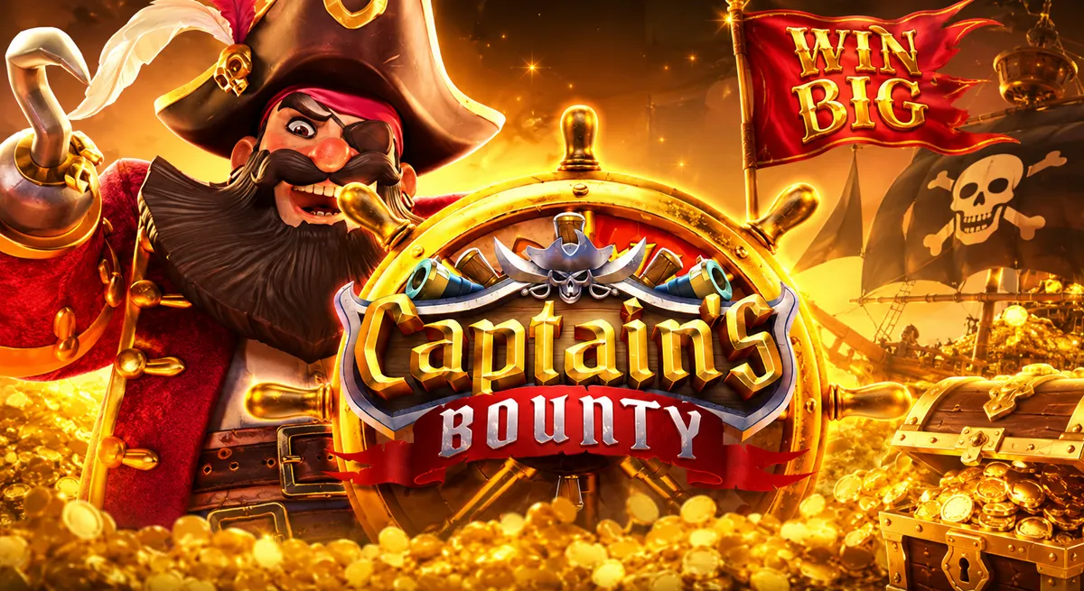 Captain’s Bounty PGSLOT กัปตันโจรสลัดและเรือสมบัติกลางทะเล