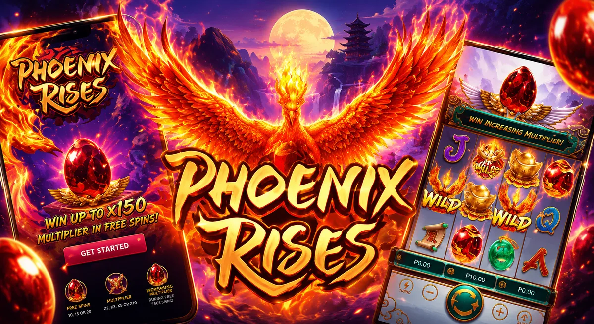Phoenix Rises PG SLOT สล็อตหงส์ไฟแฟนตาซี