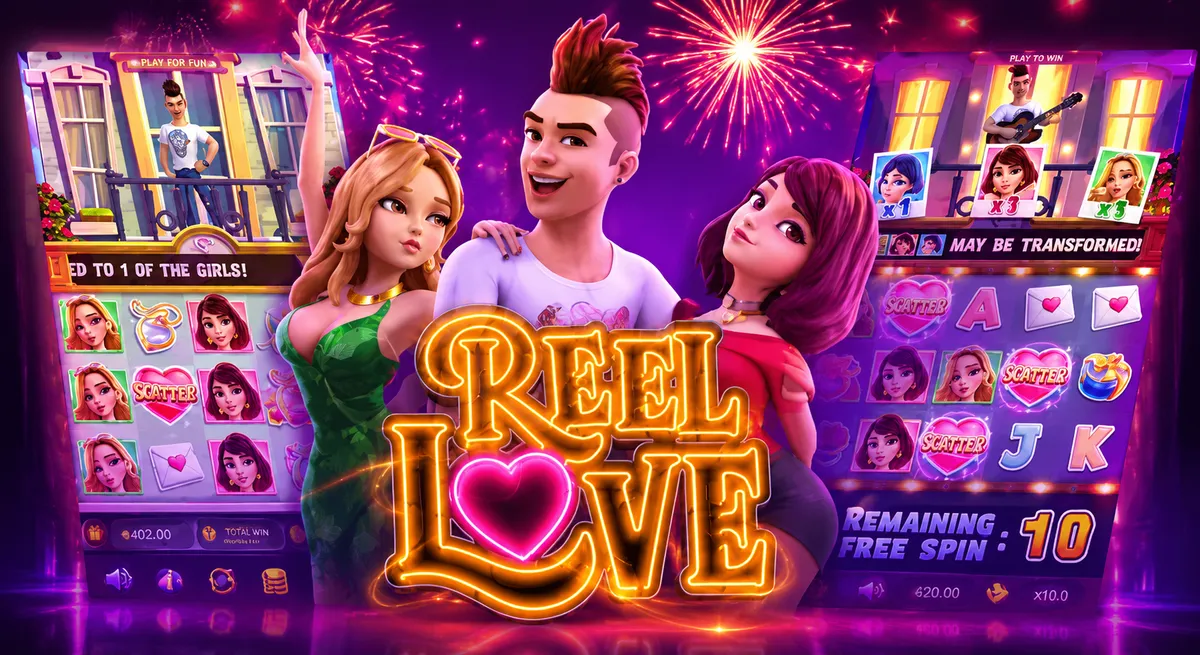 Reel Love PG SLOT สล็อตธีมความรักและหัวใจ