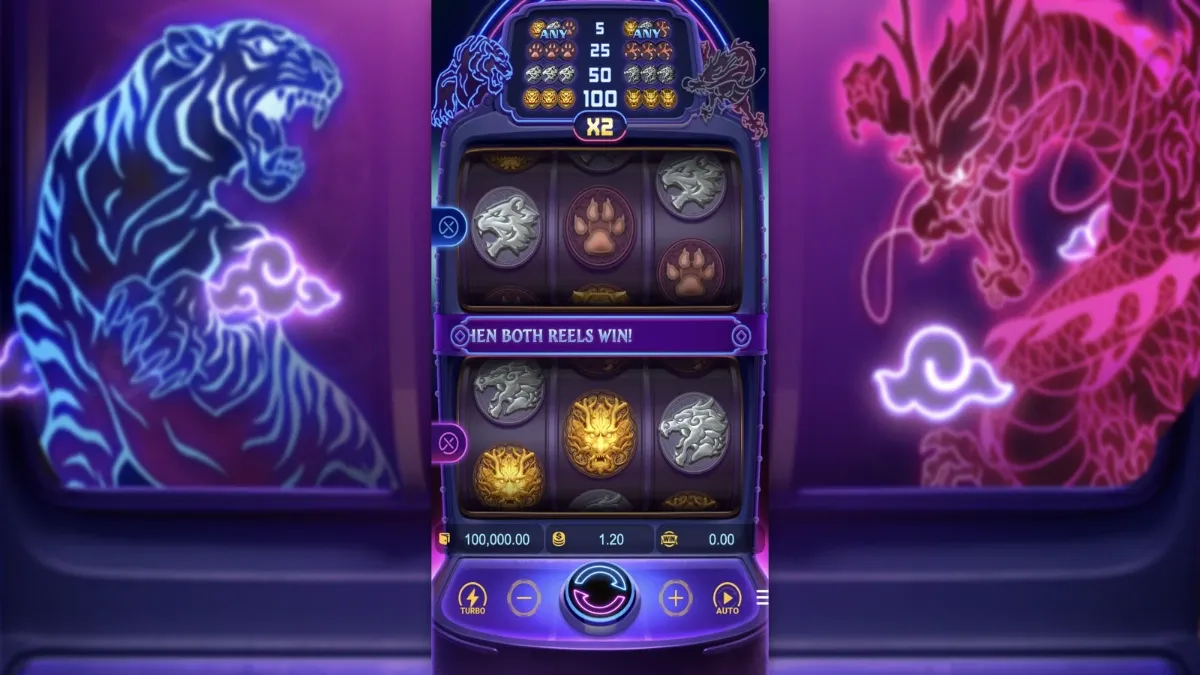 Dragon Tiger Luck PG SLOT มังกรทองและเสือทอง