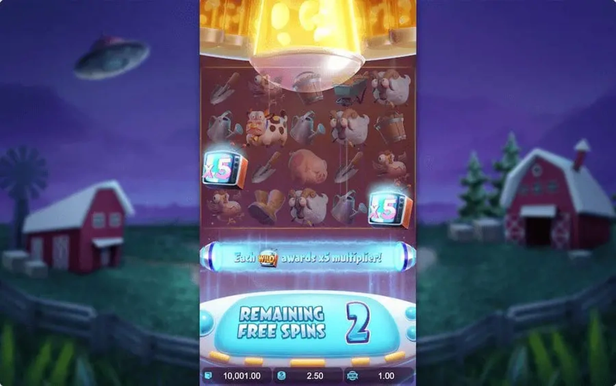 Farm Invaders PGSLOT สล็อต PG ภาพสวยเล่นเพลิน