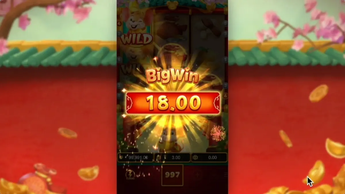 Fortune Mouse PG SLOT รีลธีมสีแดงทอง