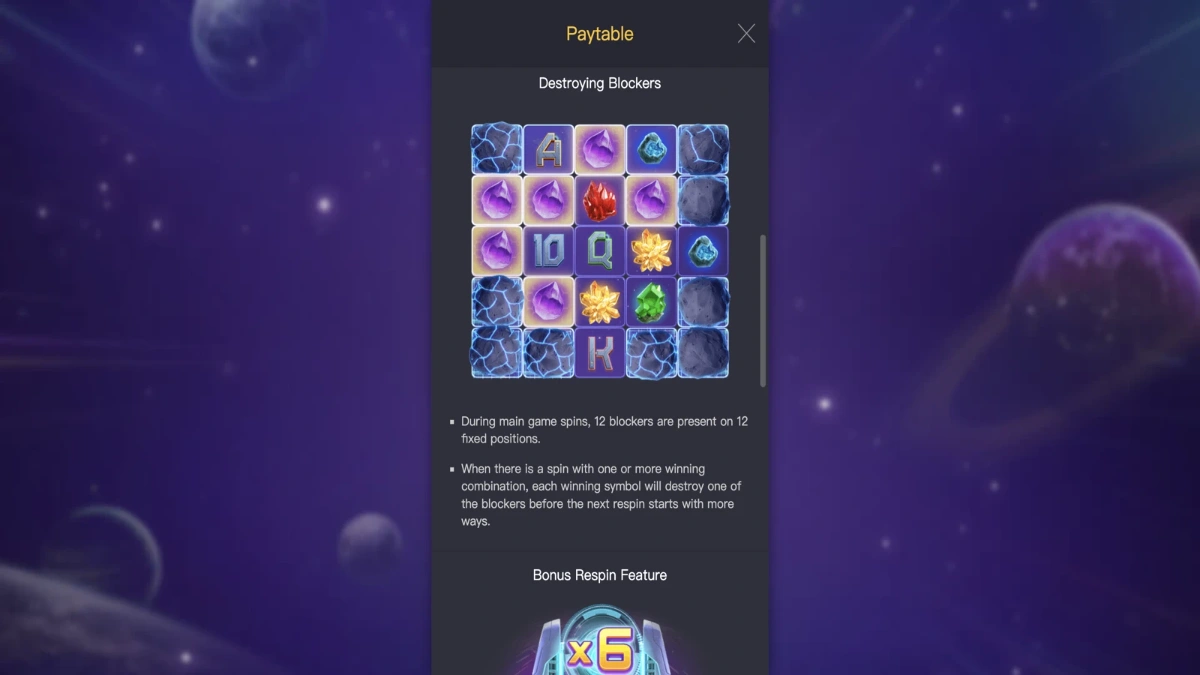 ทดลองเล่น Galactic Gems PGSLOT ฟรีได้เงินจริง