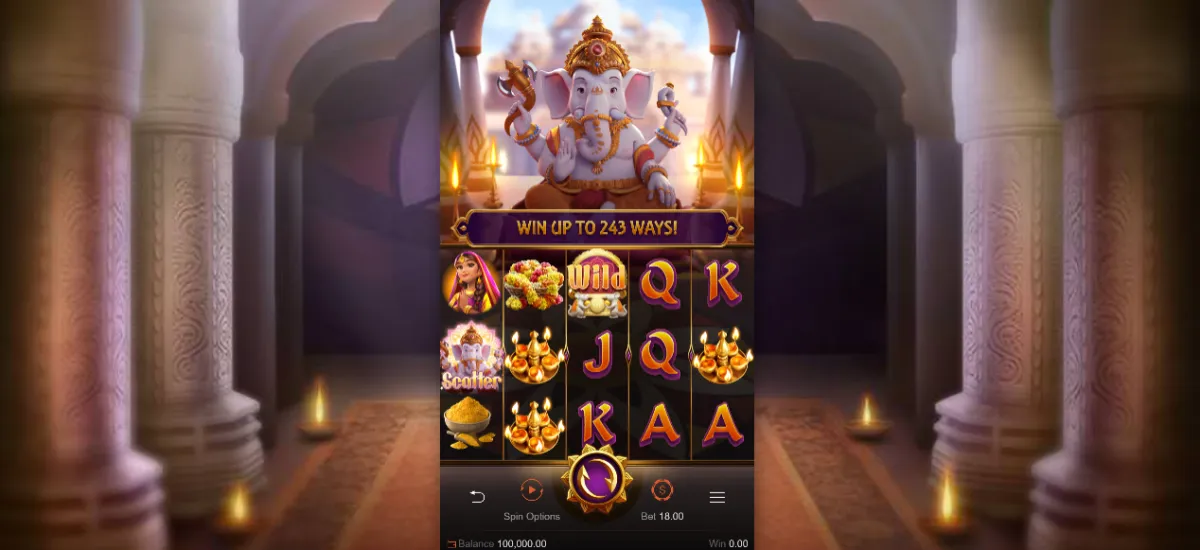 Ganesha Gold สล็อต PGSLOT ธีมอินเดียและสมบัติทองคำ