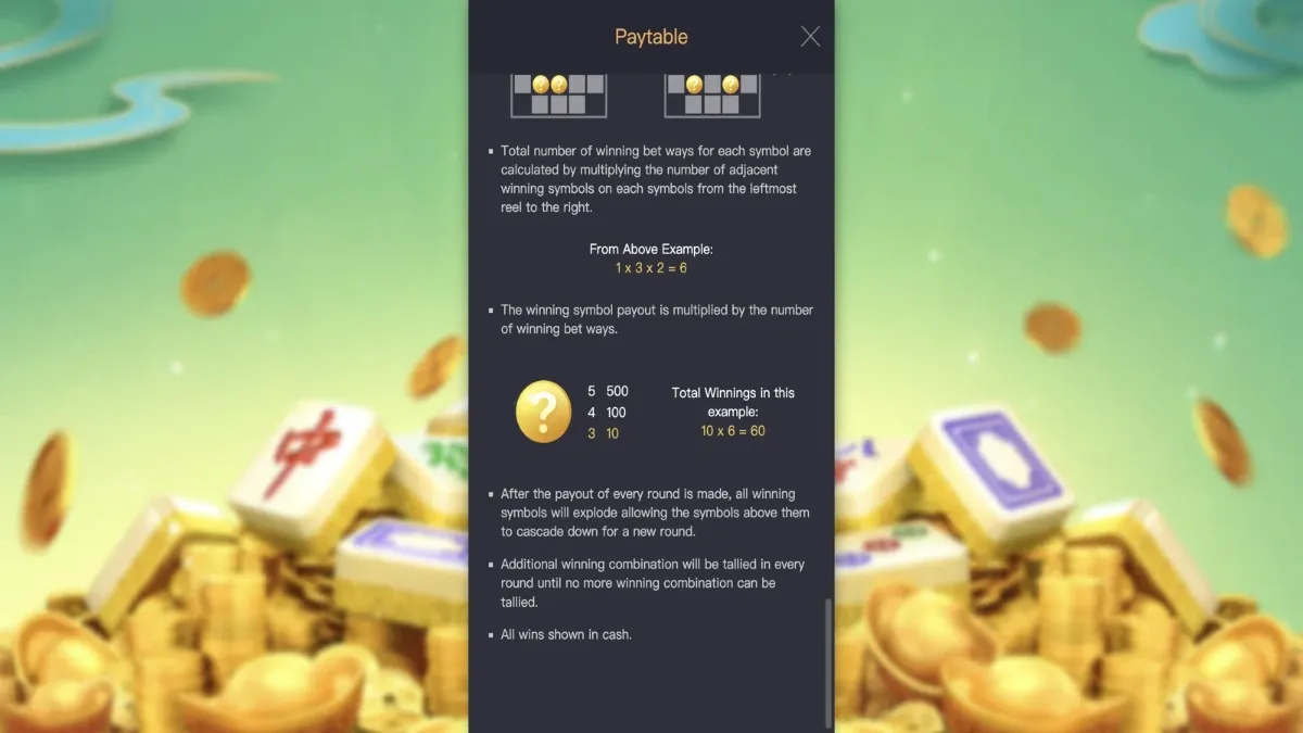Mahjong Ways 2 PG SLOT โบนัสตัวคูณต่อเนื่อง