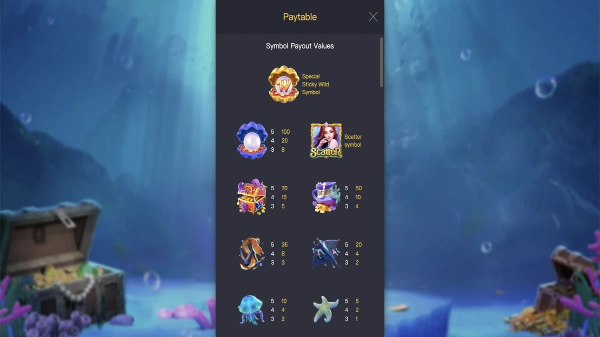 Mermaid Riches PGSLOT สล็อตแตกหนักแจ็กพอตใหญ่