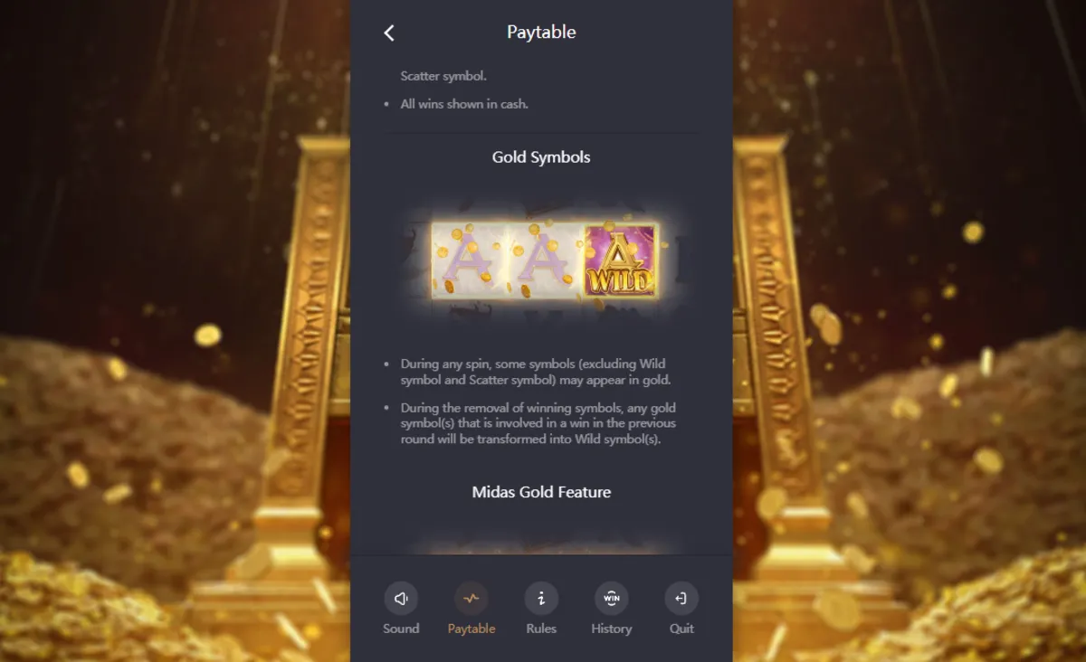 Midas Fortune PG SLOT แจ็กพอตแตกบ่อยธีมราชาทองคำจาก PG Soft