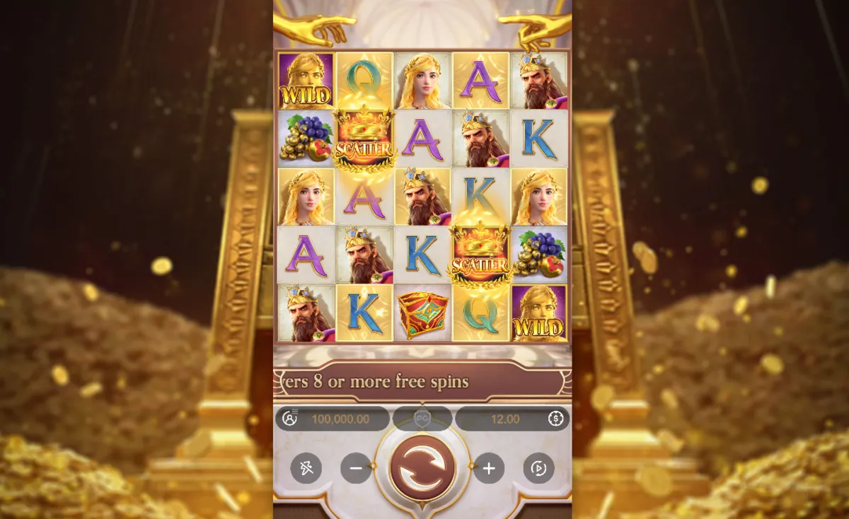 รีวิวหน้าเกม Midas Fortune สล็อตธีมสมบัติทองคำจาก PG SLOT