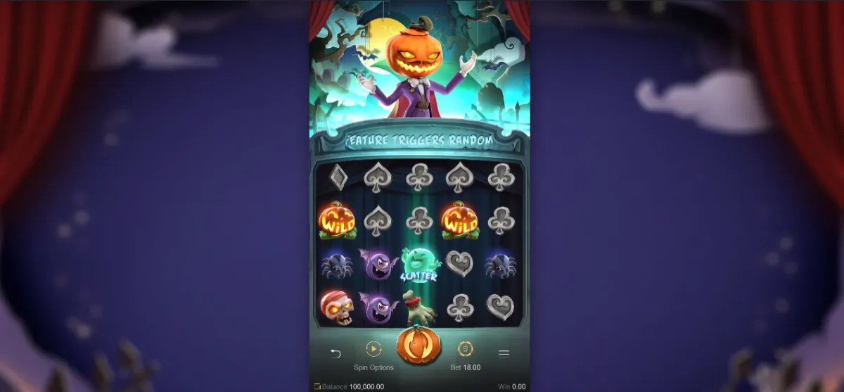 Mr Hallow-Win สล็อต PGSLOT ธีมฮาโลวีนสุดสนุก