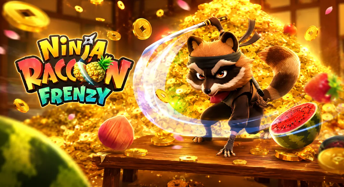 Ninja Raccoon Frenzy PG SLOT สล็อตแรคคูนนินจาแตกง่ายจาก PG Soft