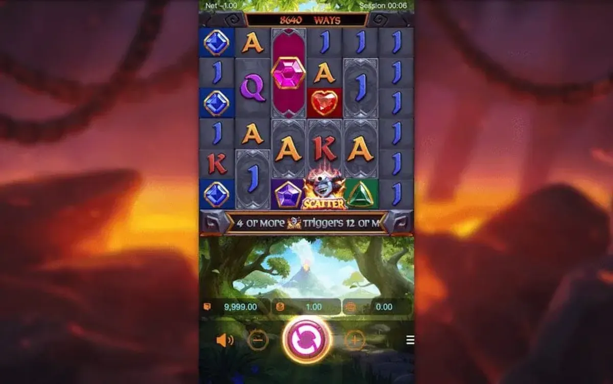 ฉากต่อสู้ในเกม PG SLOT Gem Saviour