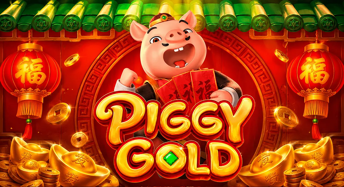 Piggy Gold PGSLOT หมูทองนำโชคและเหรียญจีนสีแดง