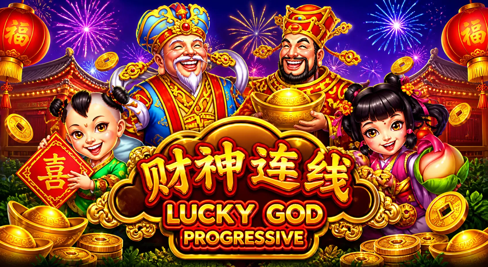 รีวิวสล็อต SLOTXO เกม Lucky God Progressive ทดลองเล่นฟรี ธีมเทพเจ้าโชคลาภ แจ็คพอตโปรเกรสซีฟ โบนัสแตกง่าย พร้อมสูตรและเทคนิค