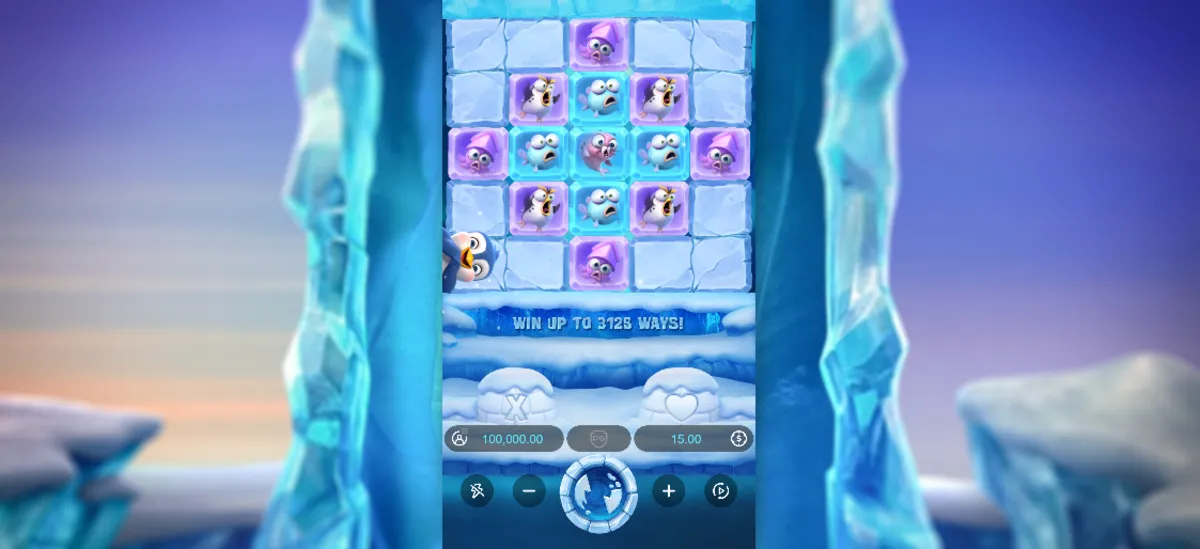 รีวิวหน้าเกม The Great Icescape สล็อตธีมหิมะและขั้วโลกจาก PG SLOT