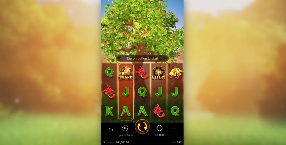 วงล้อเกมสล็อต Tree Of Fortune ธีมโชคลาภ