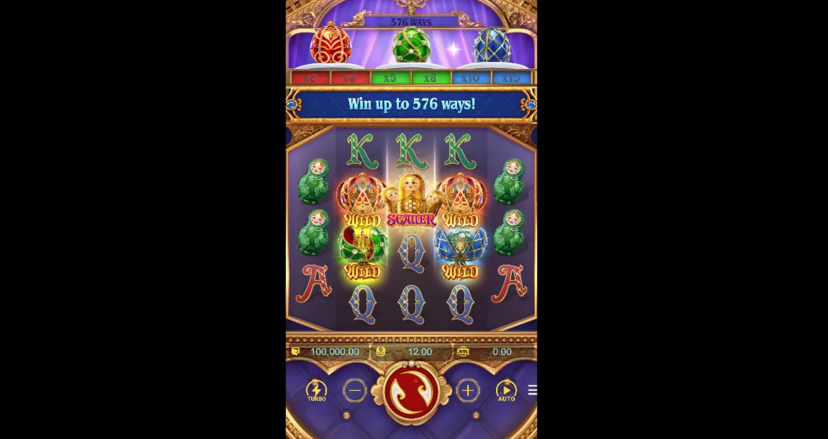 รีวิวหน้าเกม Tsar Treasures สล็อตธีมราชวงศ์และสมบัติหรูหรา