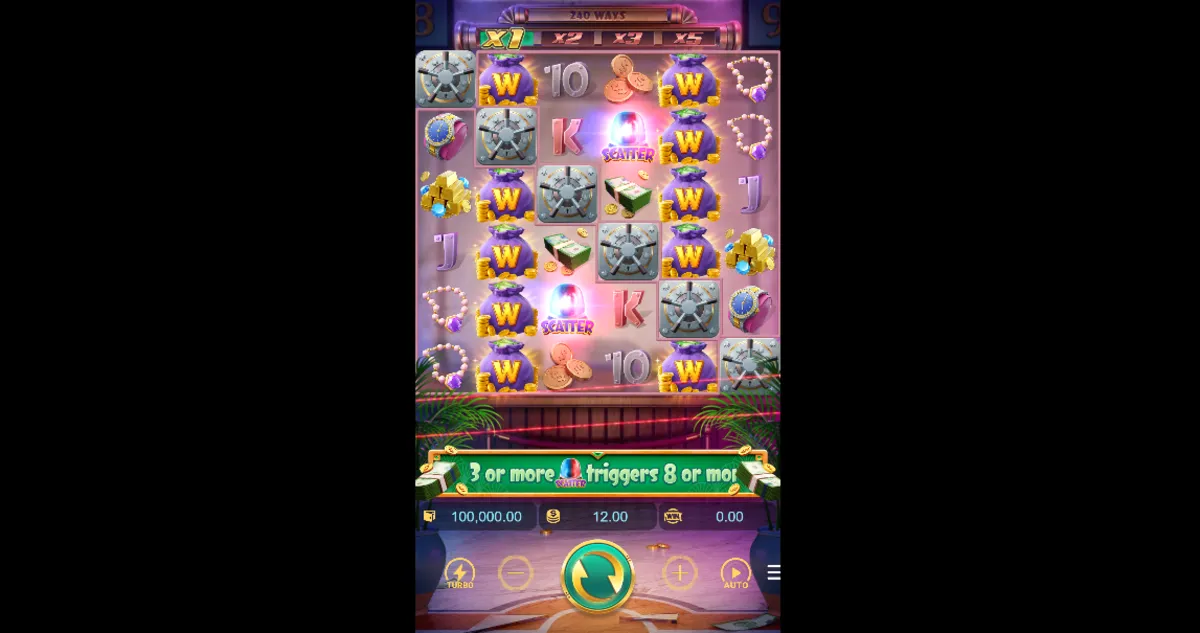รีวิวหน้าเกม Wild Heist Cashout สล็อตธีมปล้นธนาคารสุดมัน