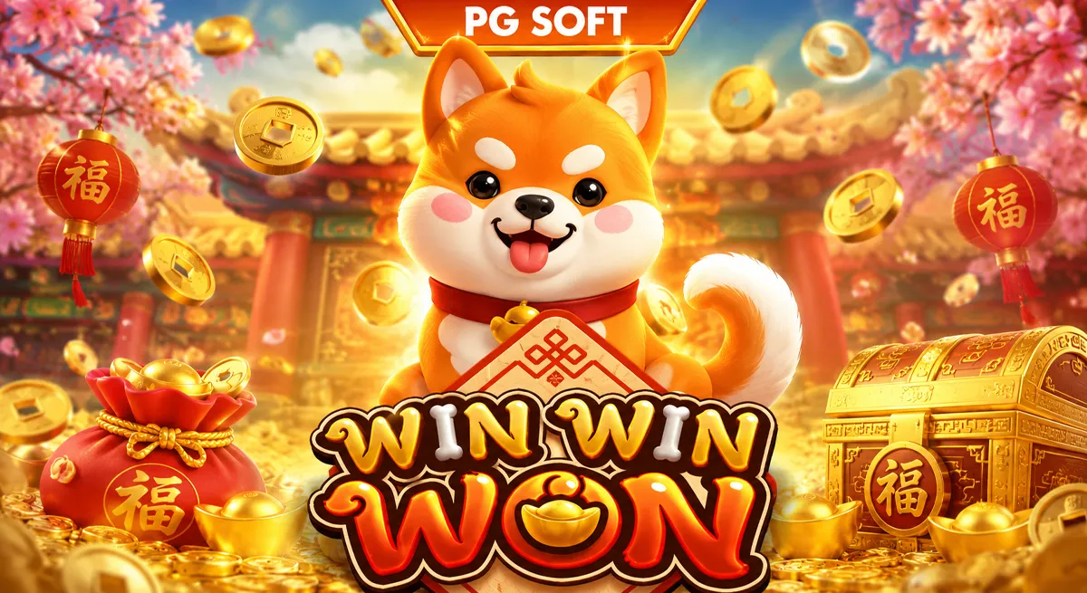 Win Win Won PGSLOT เทพเจ้าโชคลาภจีนพร้อมเหรียญทอง