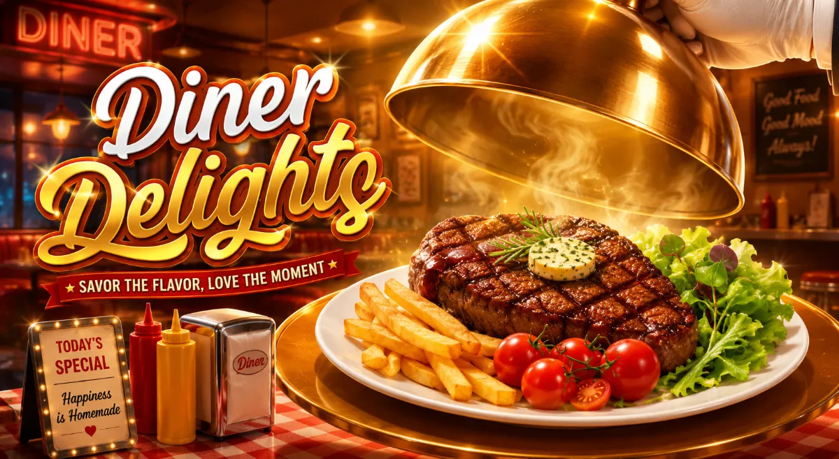 Diner Delights PGSLOT เกมไดเนอร์ 6x6 พร้อมฟรีสปินและตัวคูณ