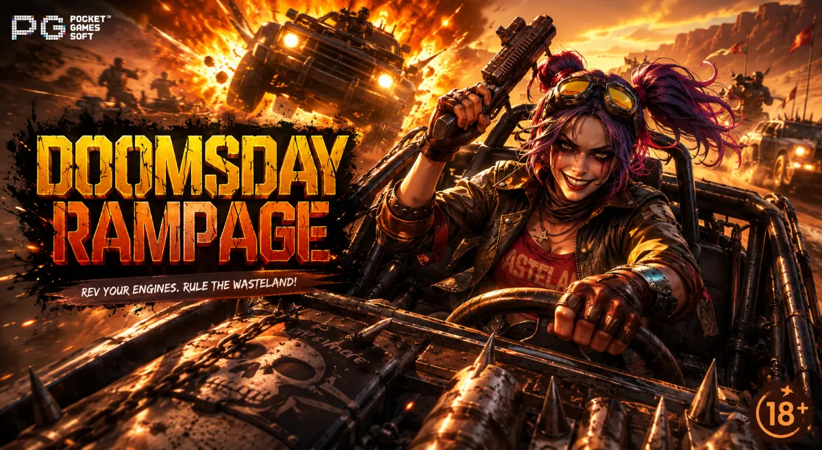 Doomsday Rampage PGSLOT เกมเอาตัวรอดพร้อมวงล้อตัวคูณ