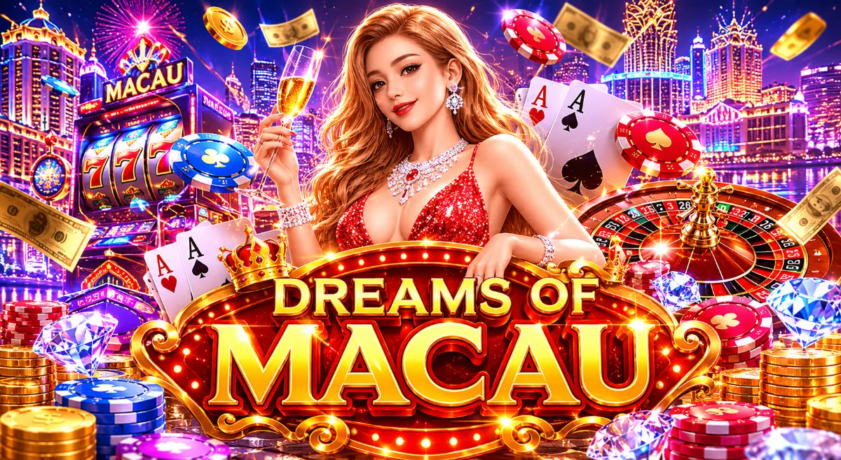 Dreams of Macau PGSLOT สล็อตคาสิโนหรู พร้อมฟีเจอร์ฟรีสปินและรางวัลพิเศษ