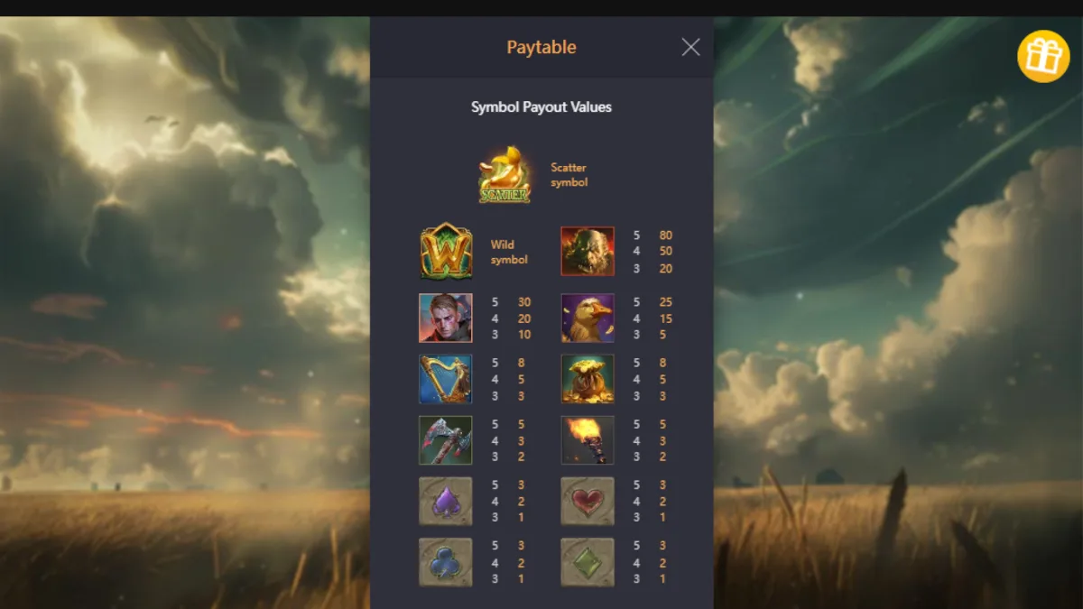 Jack the Giant Hunter-slot-symbols