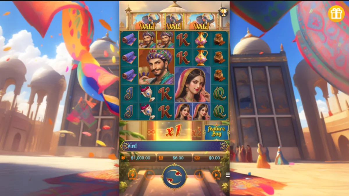 หน้าเกม Majestic Empire PGSLOT พร้อมวงล้อสล็อตธีมอาณาจักรโบราณและขุมทรัพย์ล้ำค่า