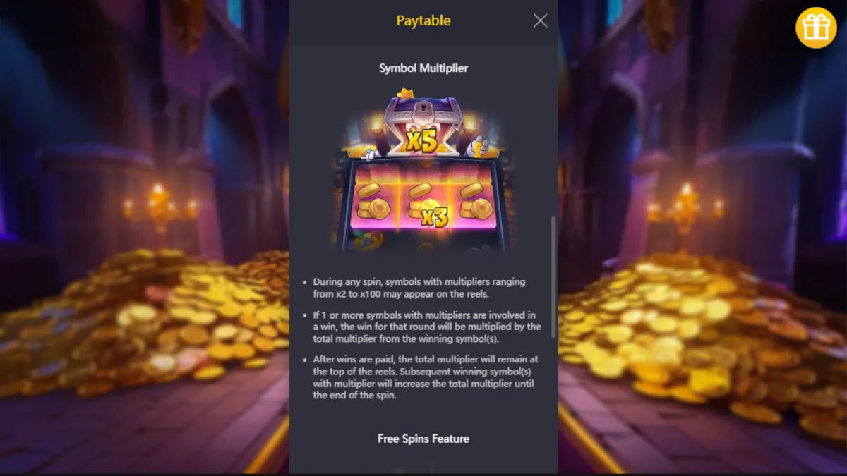 เอฟเฟกต์ Wild และ Free Spins ภายใน Mr. Treasure's Fortune PGSLOT พร้อมฉากผจญภัยสุดตื่นเต้น