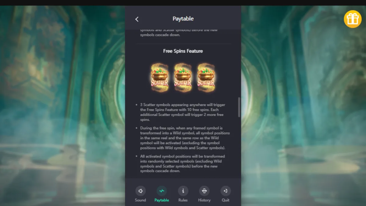 เอฟเฟกต์ Wild และ Free Spins ภายใน Mythical Guardians PGSLOT พร้อมพลังเวทมนตร์โบราณ