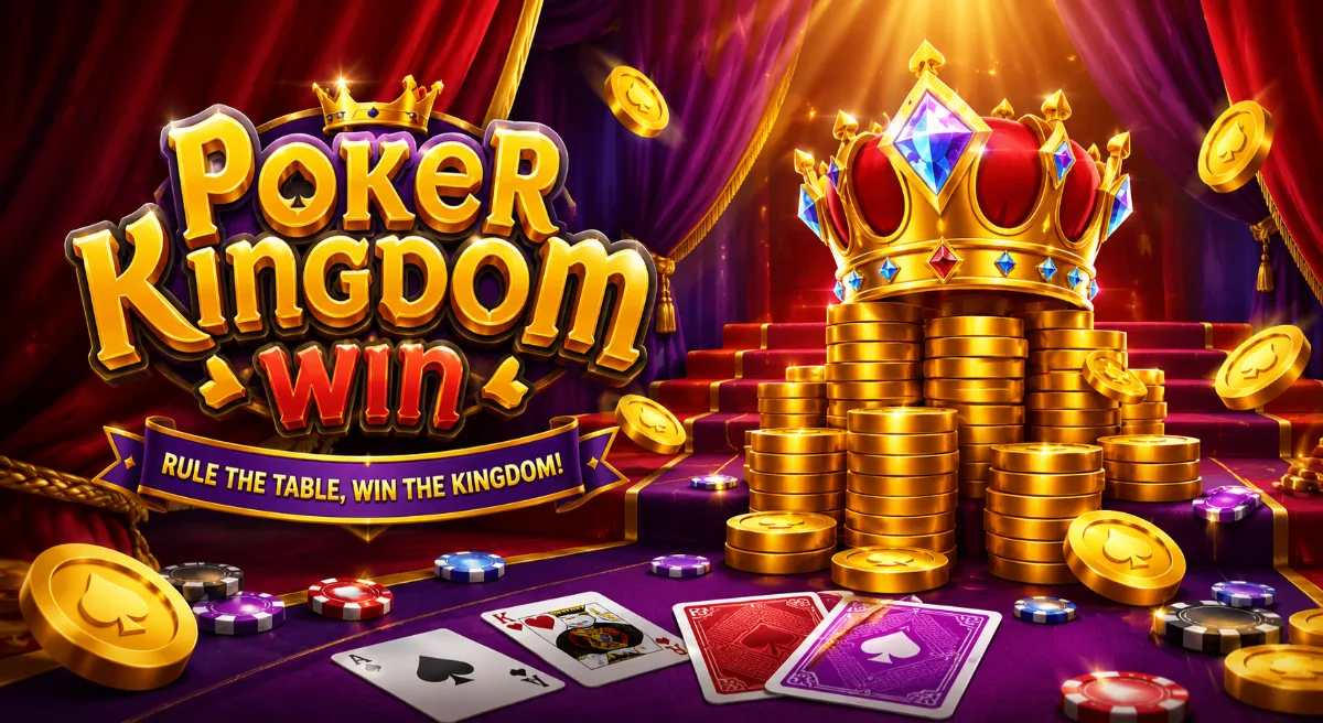 Poker Kingdom Win PGSLOT สล็อตอาณาจักรโป๊กเกอร์สุดหรู พร้อมฟีเจอร์โบนัสและรางวัลใหญ่