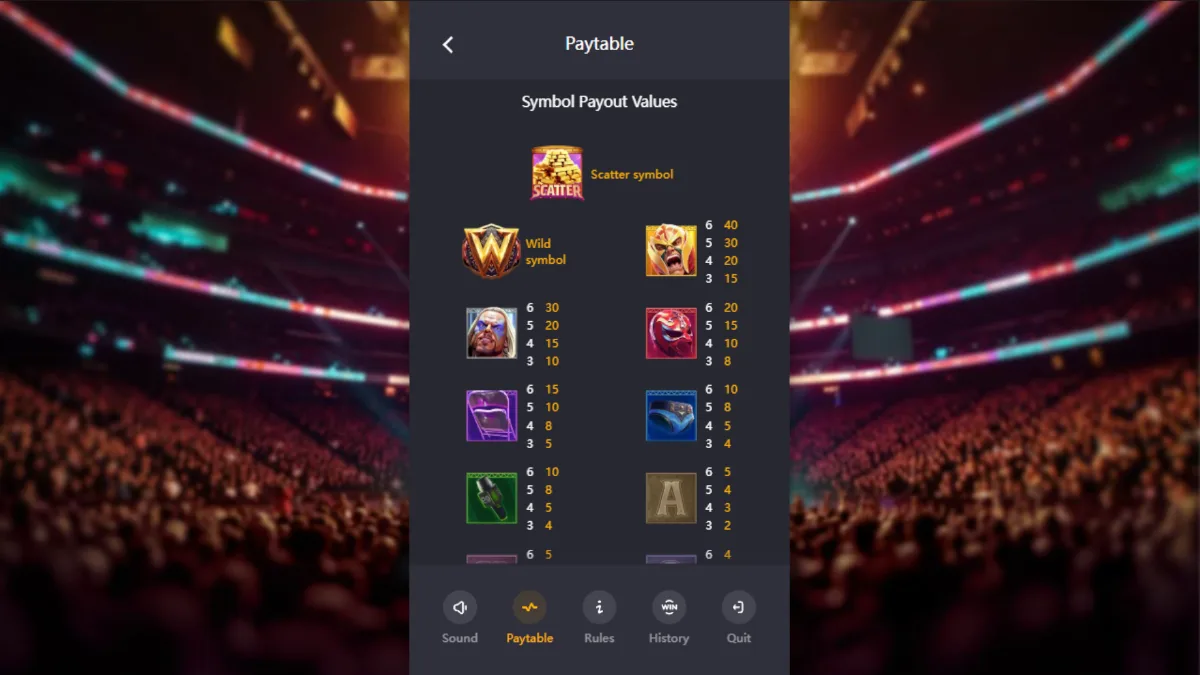 Reel Royale Showdown slot symbols