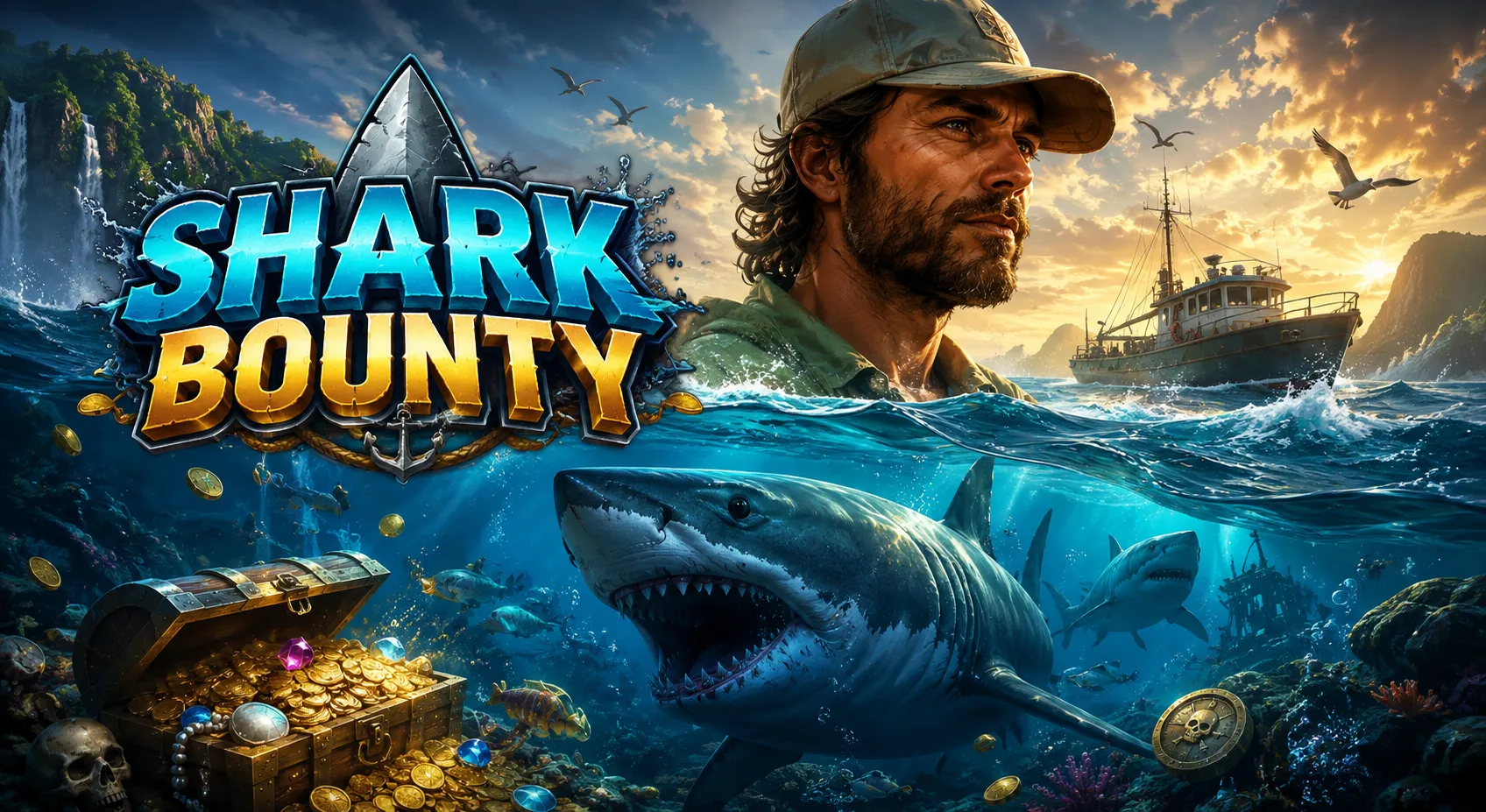Shark Bounty PGSLOT ล่าขุมทรัพย์ใต้ทะเลสุดมันส์