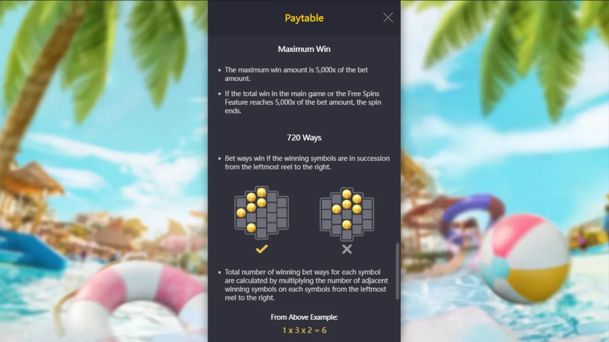 Songkran Splash pgsoft bonus feature